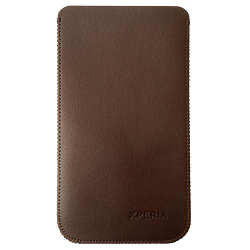 Foto Produk Primary Original For Sony Z5 Premium Leather Pouch - Cokelat dari Spigen Indonesia
