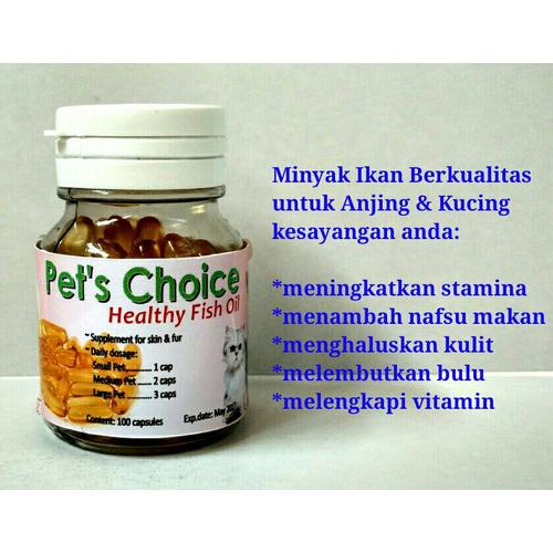 Jual Fish Oil Minyak Ikan Untuk Anjing Dan Kucing Isi 100 Pcs Kota Yogyakarta Kios Kecilku Tokopedia