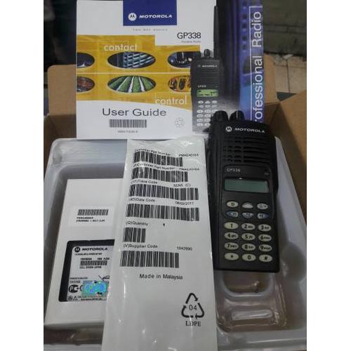 Jual HT MOTOROLA GP338 UHF 403-470MHZ INCLUDE ORIGINAL - Kota