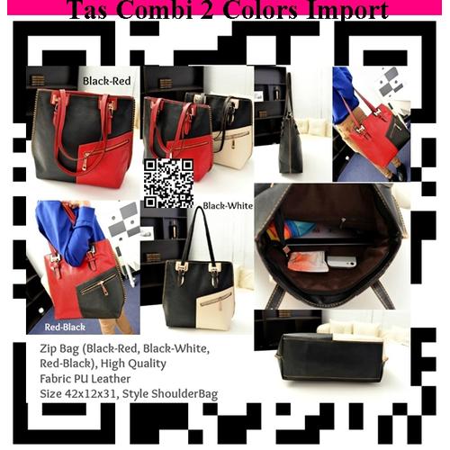 Gambar Tas combi 2 colors (import) dari LaPelosa Shop Kab. Bogor Tokopedia