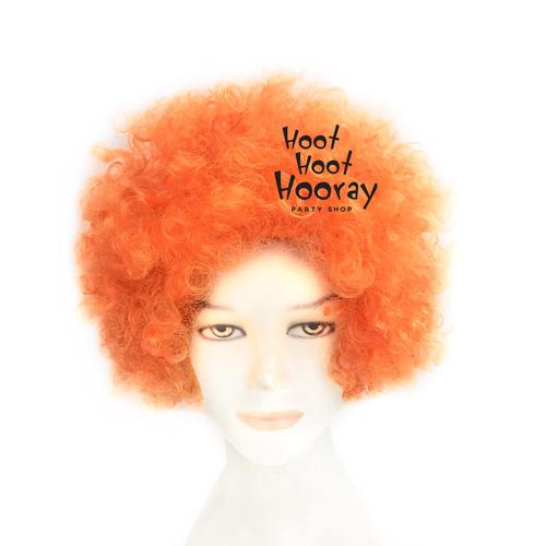 Foto Produk Wig Orange / Wig Kribo Orange / Wig Badut / Wig Cosplay / Rambut Palsu dari Hoot Hoot Hooray