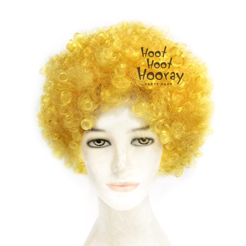 Foto Produk Wig Kuning / Wig Kribo Kuning / Wig Badut / Wig Cosplay / Rambut Palsu dari Hoot Hoot Hooray