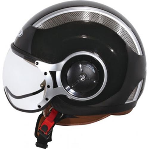 Foto Produk Helm Zeus 218 Retro Pilot Half Face Black dari Bursa Sparepart Asia