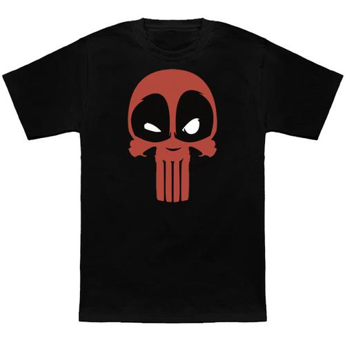 Jual T-Shirt Deadpool Punisher - Hitam 