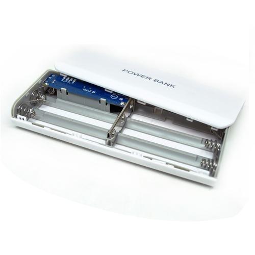 Foto Produk Exchangeable Cell Power Bank Case For 5Pcs Battery 18650 Casing PB - Putih dari lbagstore