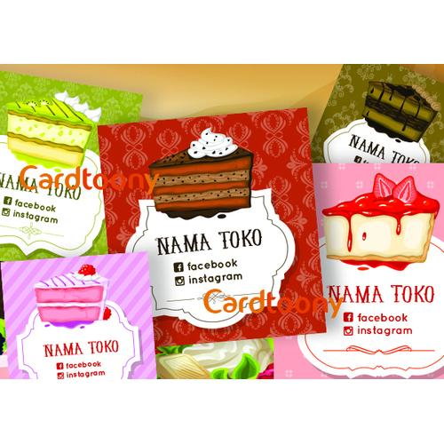 Jual Sticker Stiker Label Toko Kemasan Produk Makanan Manis Kue