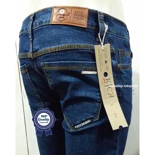 Foto Produk Celana Jeans Branded Kick Bandung Pensil/Skinny/Streach Biowash CO dari Anza Shop