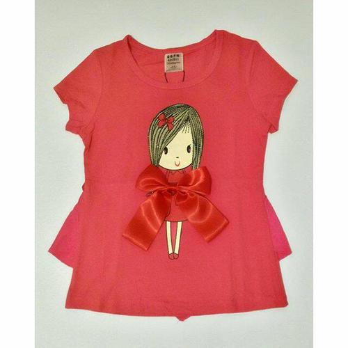 Foto Produk Atasan cute girl with bigbow IMPORT - Merah Jambu dari EmilyLittleShop