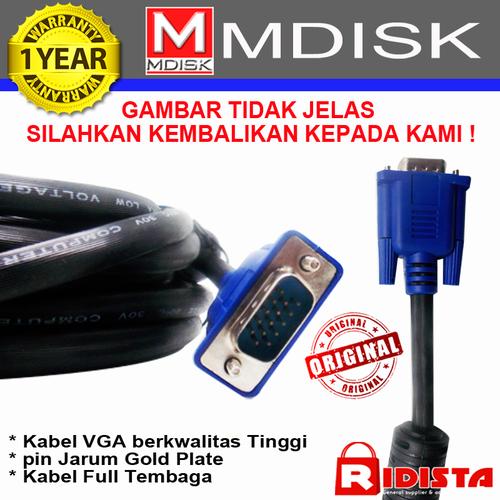 Foto Produk MDISK Kabel VGA Blue Plate -1,5 Meter dari Ridista Official Store
