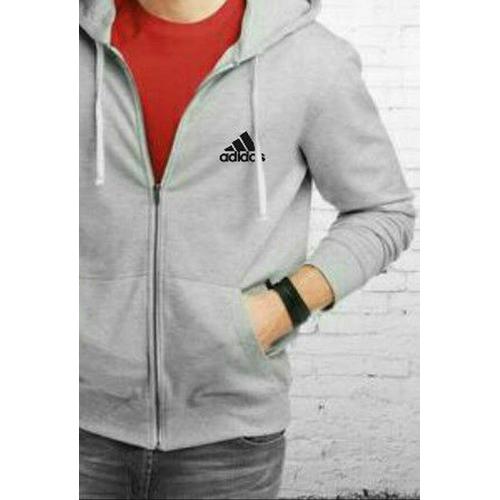 jaket zipper hoodie sweater ADIDAS ABU ABU di Hs Surya Tokopedia