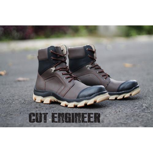 Foto Produk Cut Engineer Fosfor Safety Boots Leather Dark Brown (108) dari Cut Engineer