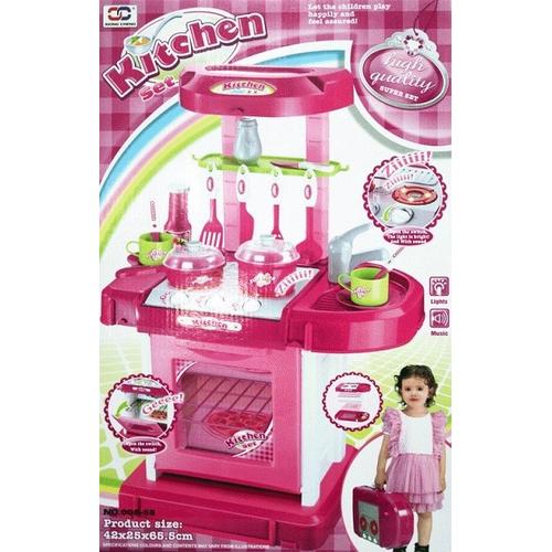 Foto Produk MAINAN KITCHEN SET PINK KOPER MURAH MASAK MASAKAN dari ciustoys