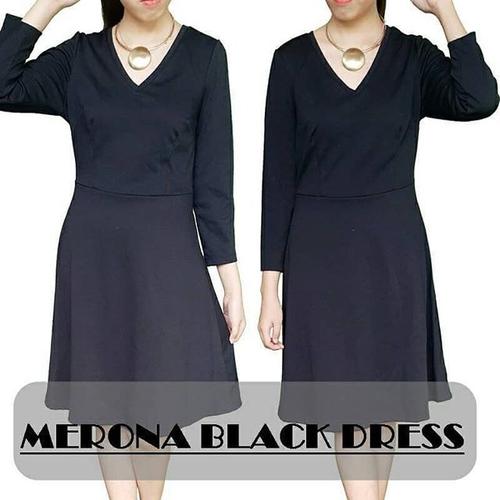 merona black dress