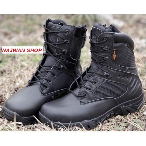 Foto Produk SEPATU DELTA FORCE 8'' BLACK / BOOTS USA IMPORT TACTICAL ARMY dari najwan shop