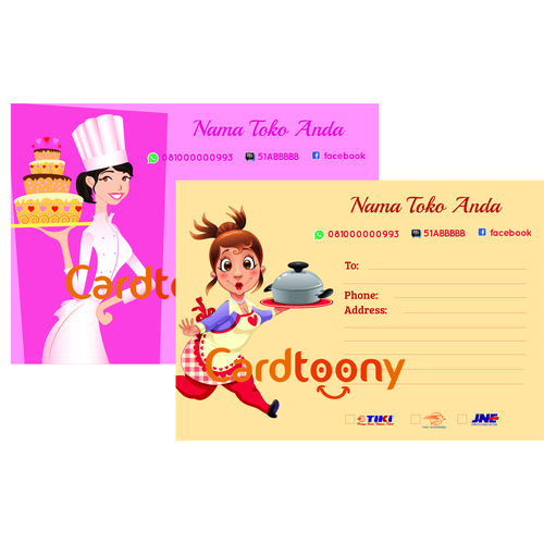 Jual Stiker / sticker label pengiriman OL fashion koki / chef - Kota ...