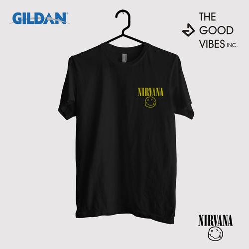 Foto Produk Kaos Band Nirvana Original Gildan - Logo Small dari Good Vibes Inc