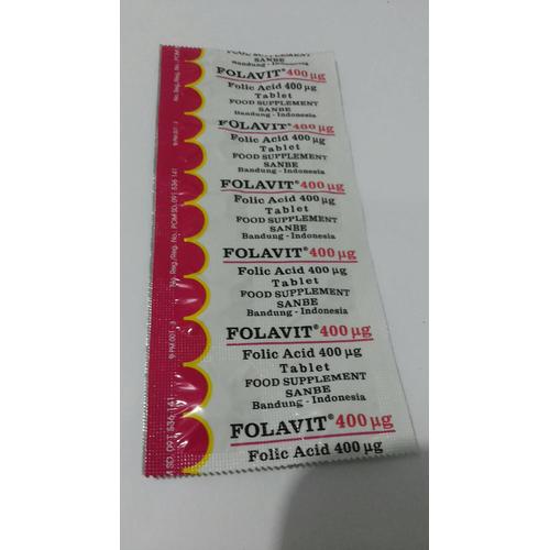 Jual Folavit 400 mg 400 mcg asam folat Jakarta Barat Anno Pharmacy