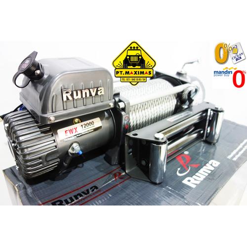Jual RUNVA Electric Winch EWX12000 24 VOLT Kapasitas 5,4 ton Jakarta