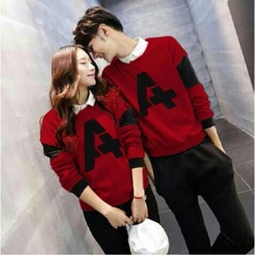 Foto Produk SWEATER COUPLE A RED ( BAHAN BABYTERRY ) dari Jakarta Couple