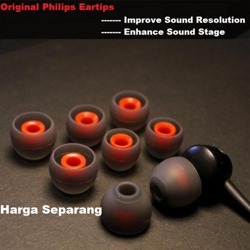 Foto Produk Original Philips SHE9000 Eartips / Karet Replacement (Harga Sepasang) - S, Merah dari Onebest Choice