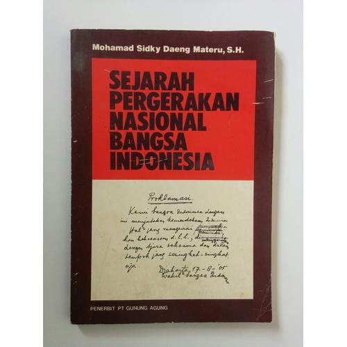Gambar Sejarah Pergerakan Nasional Bangsa Indonesia dari Toko Buku Bekas Aksiku Jakarta Timur Tokopedia