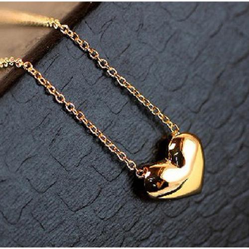 Foto Produk kalung hati emas kecil / gold small heart necklace JKA010 dari Oila