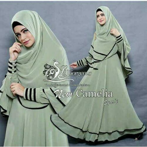Foto Produk 1842 New Cammelia green dari AqeelaCollection