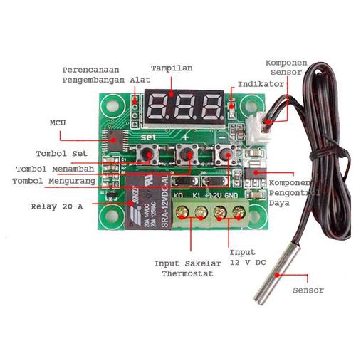 Gambar Thermostat Plus Thermometer Digital dari Asri Celluler undefined Tokopedia