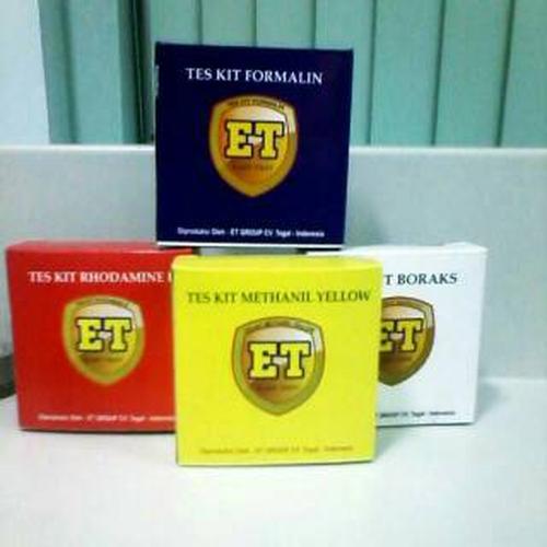 Gambar Test Kit 4 Varian (FORMALIN, BRX, METH YELLOW, RHODAMIN B) Murah dari easytest Kab. Brebes Tokopedia