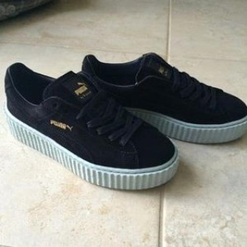 puma creepers dark blue