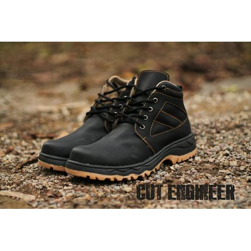 Foto Produk Sepatu Safety Cut Engineer Hitam Kren bro dari Cut Engineer