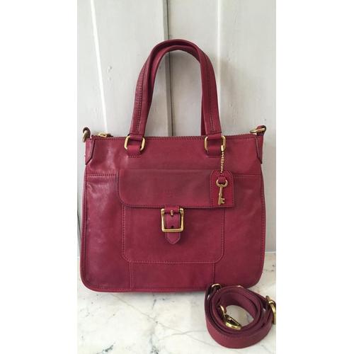 maroon satchel