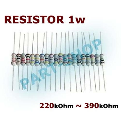 Jual R resistor 1w 1Watt 220k 270k 300k 330k 390k 220 270 300 330 390 ...