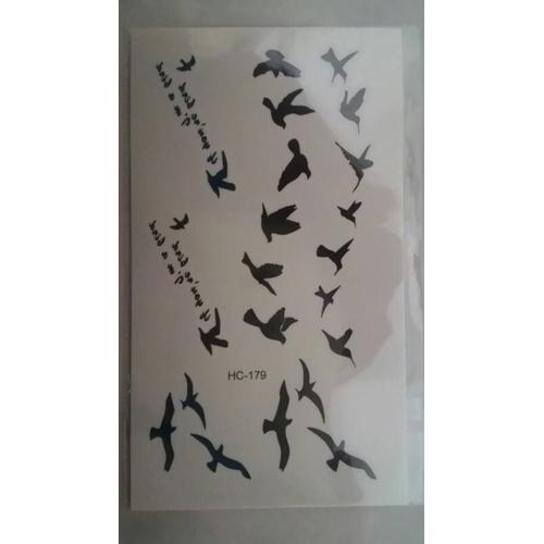 Foto Produk Temporary Bird tattoo sticker / tato burung / tatoo import dari HN Collections