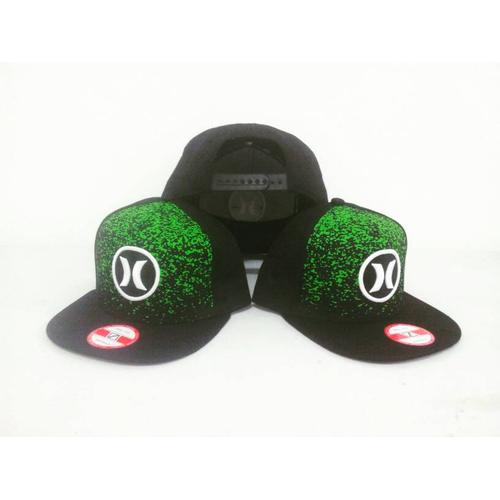 Jual snapback hurley black and green 