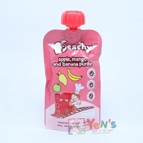 Gambar Peachy Apple Mango and Banana Puree dari Yen's Baby & Kid Official Shop Kota Bandung Tokopedia