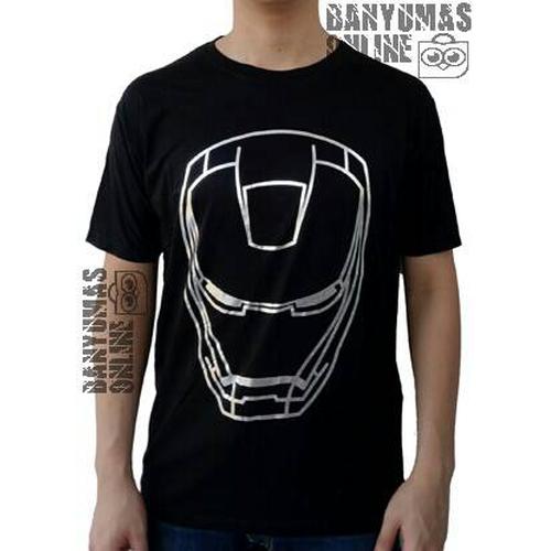 IRON MAN FACE Gold or Silver T-Shirt 