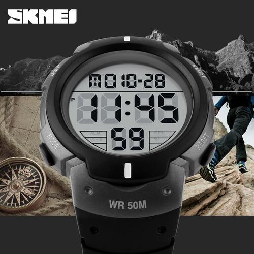Foto Produk Jam Tangan Pria Digital DG1068 Black/Silver Original SKMEI dari Jam Tangan Impor