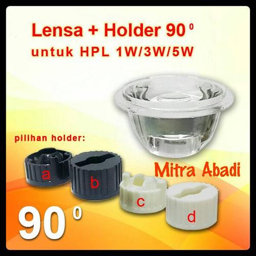 Gambar Lensa Polos 90 Derajat + Holder/Casing HPL 1W-5W dari Toko Mitra Abadi Jakarta Barat Tokopedia