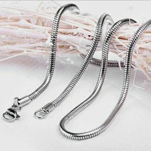 Jual KALUNG RANTAI SILVER BLUND 