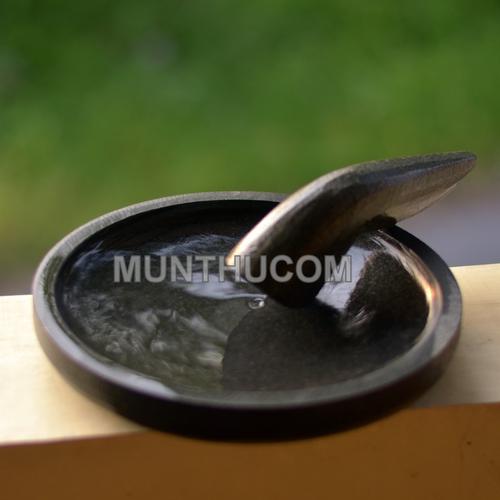 Gambar Cobek Batu Kali Hitam/ Watu Item 22cm Super Halus Tahan Jamur + Ulekan dari MunTHuCom Kab. Sleman Tokopedia