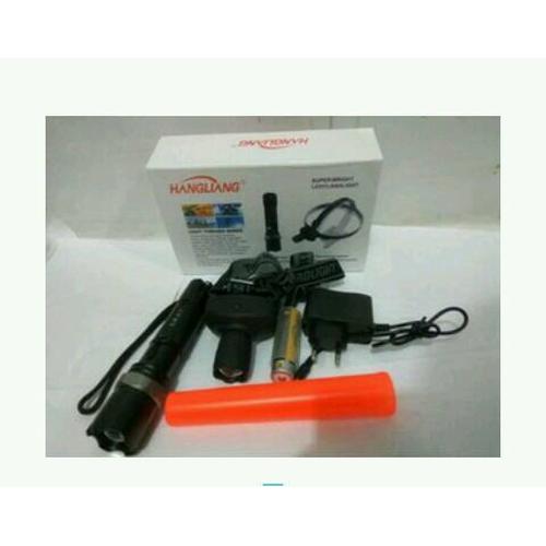 Foto Produk Satu Set Senter Swat + Senter Kepala Full Set Lengkap dari suparmi shop