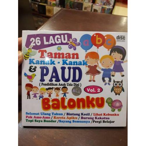 Foto Produk CD ANAK ANAK 26 LAGU TK DAN PAUD VOL.2 dari MUSIC CLUB