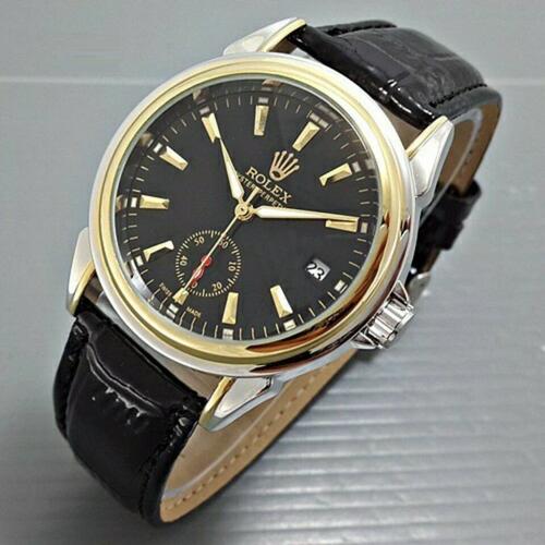 Foto Produk Jam Tangan Rolex Automatic Combi Gold Kulit Hitam Chrono & Tgl Aktif dari ANEKA JAM JAKARTA