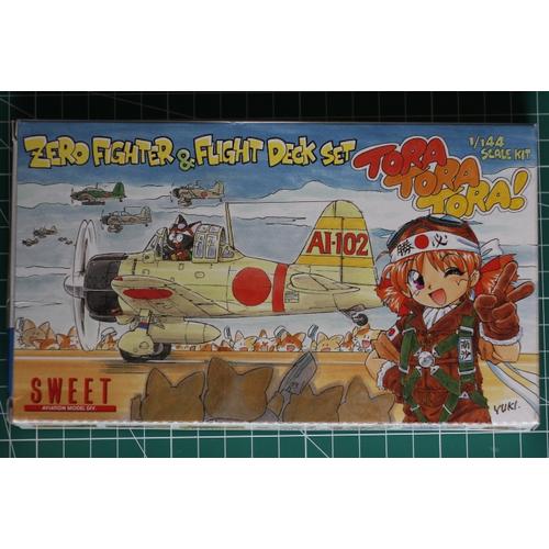 Foto Produk Mokit Sweet 1/144 Mitsubishi Zero w carrier deck dari rumahmokit