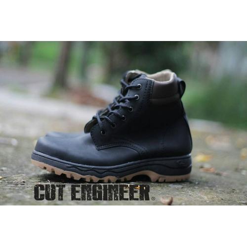 Foto Produk Safety Boots Cut Engineer Black Leather keren bro dari Cut Engineer