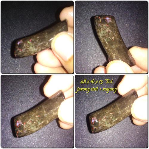 Foto Produk BAHAN BLACK OPAL SEMPUR KALIMAYA BANTEN KEMBANG JARONG + RUYUNG dari sapujagad