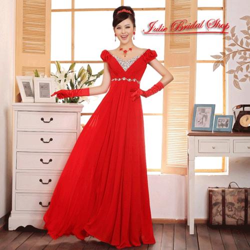 Jual Gaun Pesta Panjang Model Berlengan Warna Merah Long Dress Kota Tanjung Pinang Doragonsaru Tokopedia