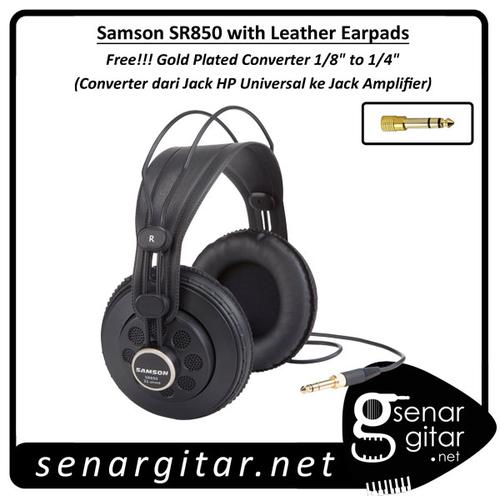 Foto Produk Samson SR850 Studio Monitor Headphones - With Leather Earpads Non pack dari senargitardotnet