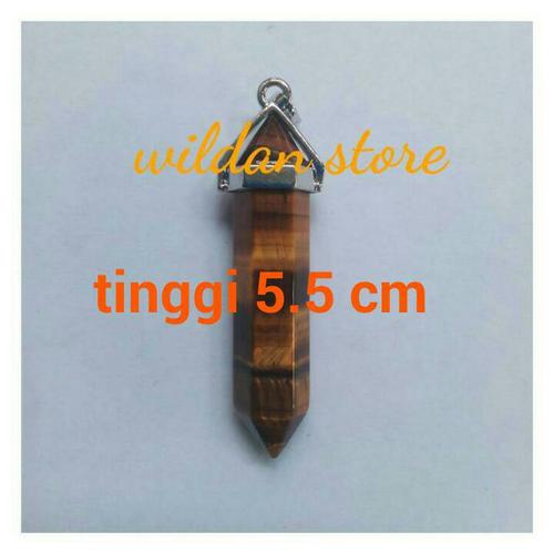 Foto Produk liontin batu mini pendulum besar tiger eye dari wildan-store